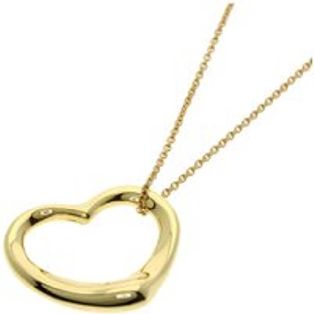 Womens Preloved Return to Tiffany Heart Pendant Necklace Wo - Gold - Metallics - One Size