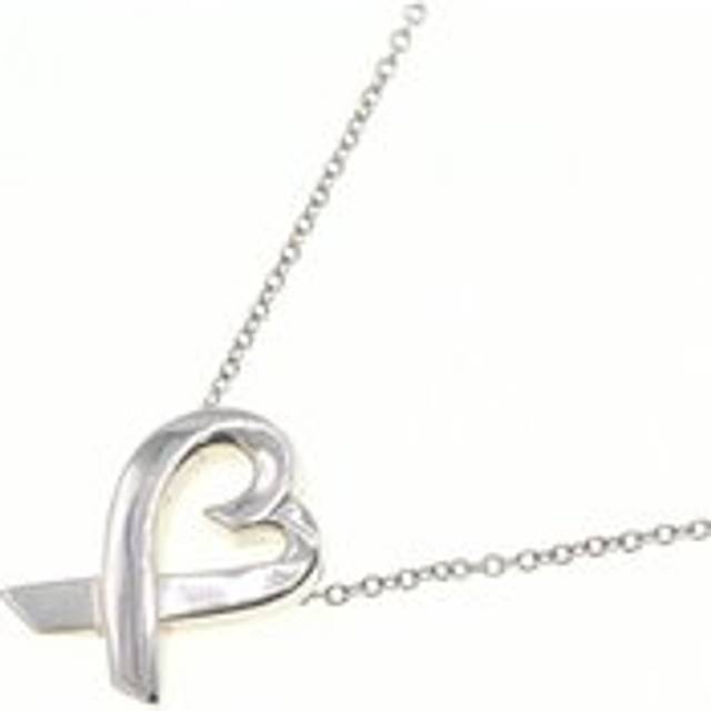 Womens Preloved Return to Tiffany Heart Pendant Wo - Silver Necklaces - Grey - One Size