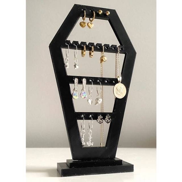 Gothic Homeware Coffin Shaped Jewellery Stand