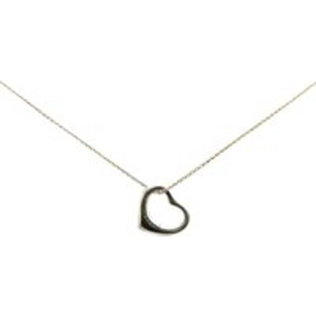 Womens Preloved Return to Tiffany Heart Tag Necklace Wo - Silver - Grey - One Size