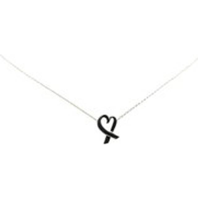 Womens Preloved Return to Tiffany Heart Tag Pendant Necklace Wo - Silver - Grey - One Size
