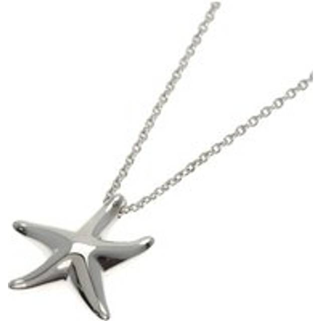 Womens Preloved Starfish Pendant Silver Chain Necklace Wo - Grey - One Size