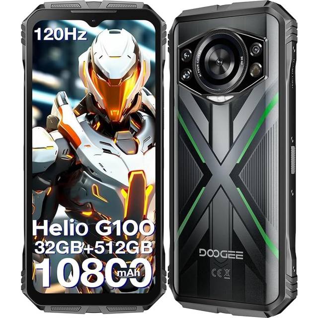 (Green) DOOGEE S Cyber Pro Unbreakable Portable Phone  32GB 512GB/2TB