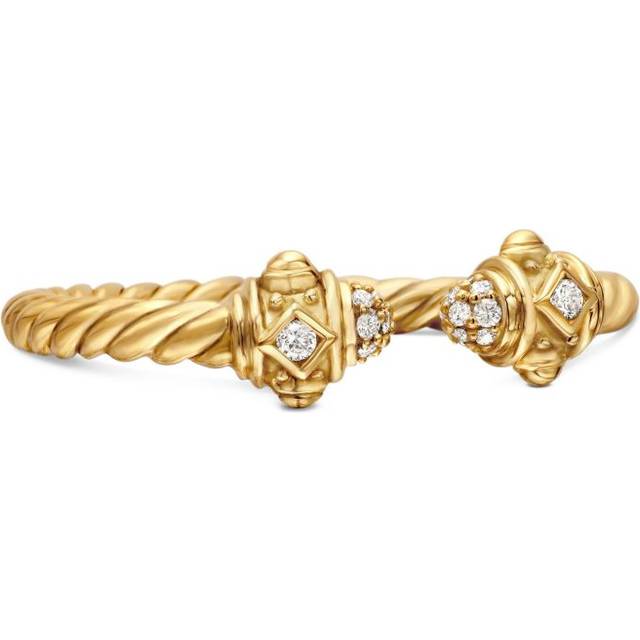 David Yurman - 18kt yellow gold Renaissance diamond ring (2.3mm) - women - Diamond/18kt Yellow Gold - 7