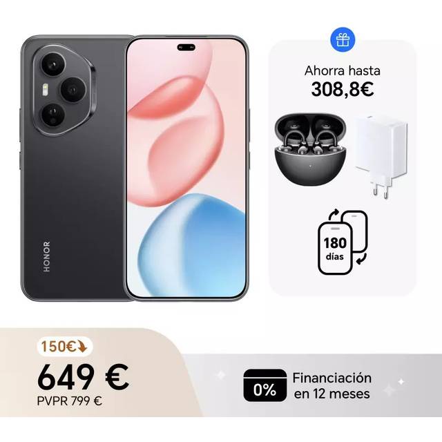 SIM Free HONOR 400 Pro 5G 512GB AI Mobile Phone - Black