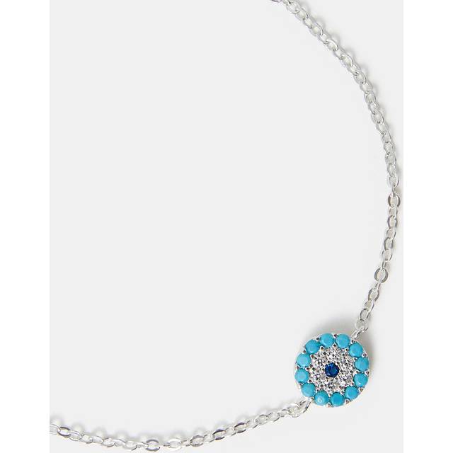 Sterling Silver-plated Evil Eye Bracelet - Accessorize - Multicolour - One Size