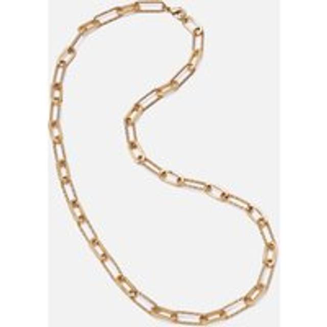 Daisy London x Polly Sayer Paperclip 18k-Plated Necklace - Gold