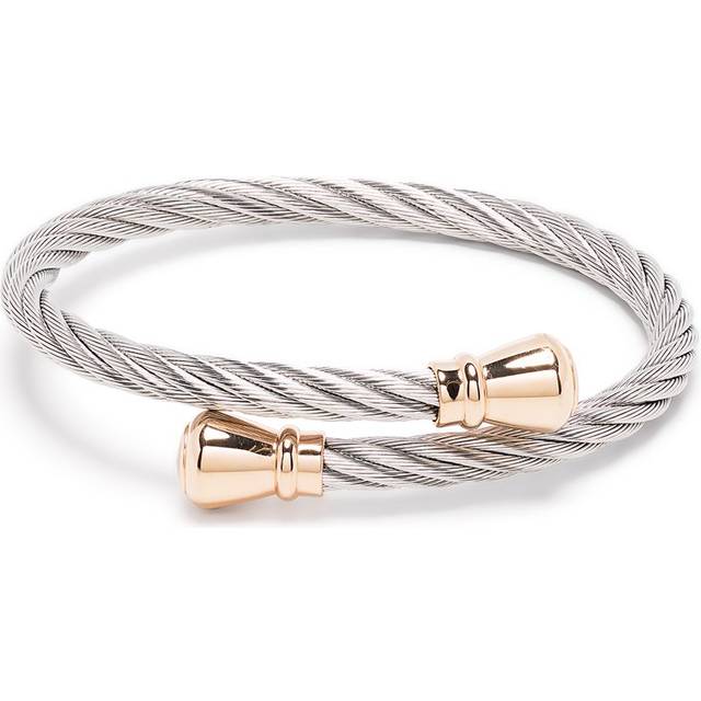 Charriol - Celtic cable bangle - women - stainless steel - M - Silver