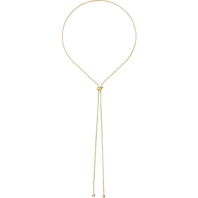 Savi Slider Lariat Chain Necklace | 18ct Gold Vermeil