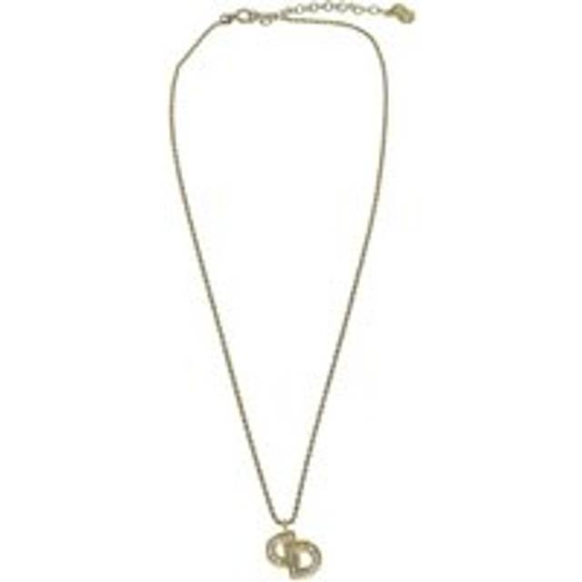 Womens Preloved Dior Initial D Pendant Necklace Wo - Gold - Metallics - One Size