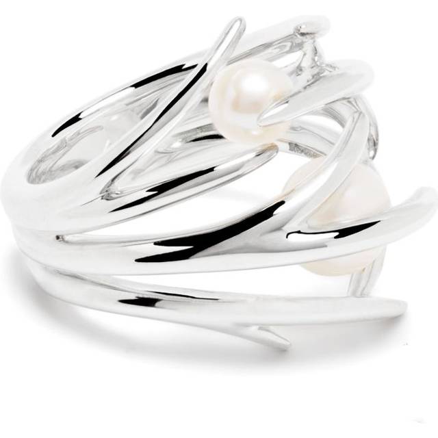 Shaun Leane - Cherry Blossom pearl ring - women - Sterling Silver/White Freshwater Pearl - 53
