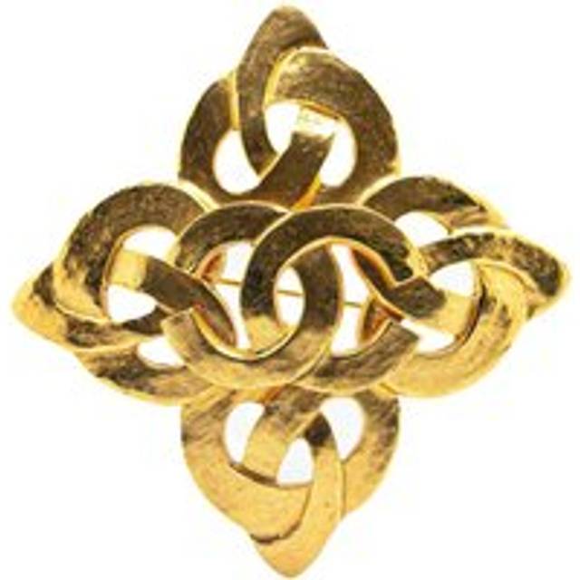 Womens Preloved Gold Knot Brooch Vintage Wo Brooches - Metallics - One Size