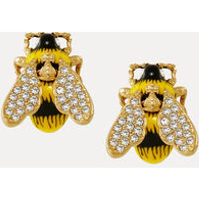 Vivienne Westwood Bumble Bee Earrings Gold-white-crystal-black-yellow-enamel Gold-white-crystal-black-yellow-enamel Women - GOLD-WHITE-Crystal-BLACK-YELLOW-Enamel - ---
