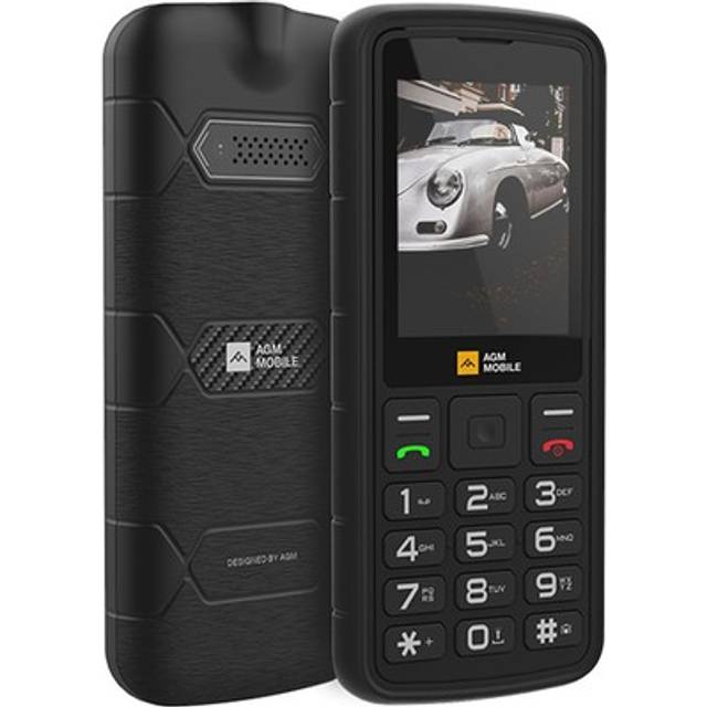 AGM M9 4G Rugged Basic Phone, Large Button Mobile Phone for Seniors, IP68/IP69K Waterproof, Drop-Proof, Large Fonts, Fast Dialling, 3 Card Slots, FM