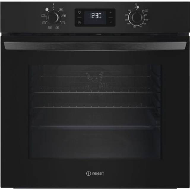 Indesit IO253BUK Built In Electric Single Oven in Black 66L A Rated