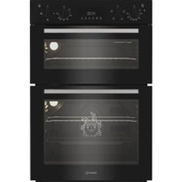Indesit DII 10D B Built In Electric Double Oven - Black - A/A Rated