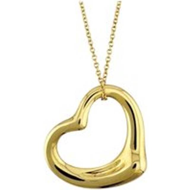 Womens Preloved Return to Tiffany Heart Pendant Necklace Wo - Gold - Metallics - One Size