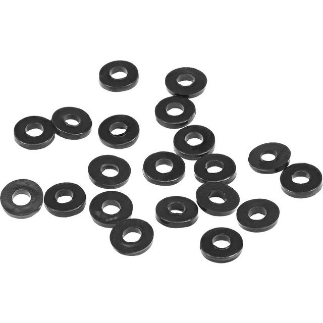 Rubber flat washers, 3mm inner diameter 7mm od 1.2mm thick 20pcs