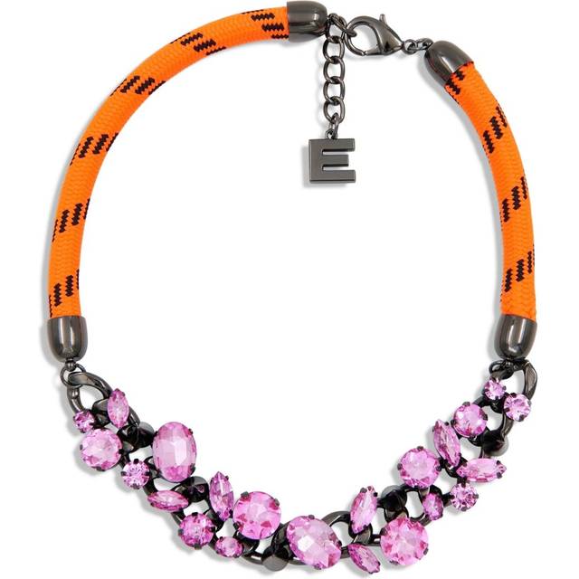 Essentiel Antwerp - Hendless necklace - women - Metal/Fabric - One Size - Purple