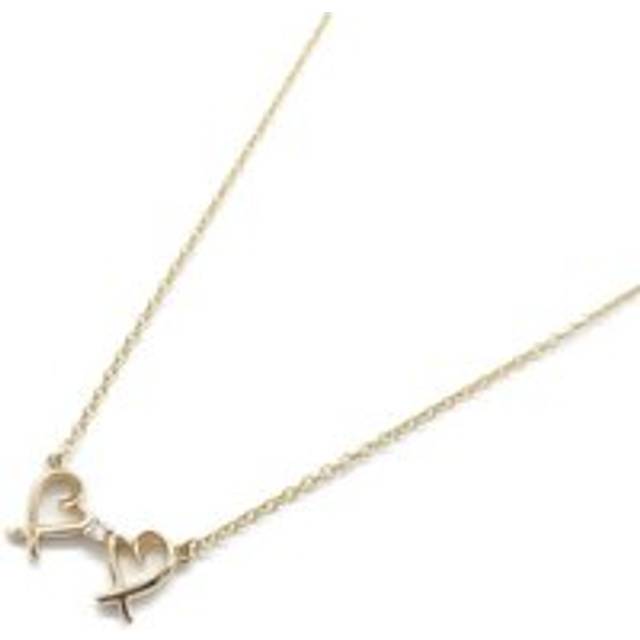 Womens Preloved Double Heart Pendant Necklace Wo - Gold - Metallics - One Size