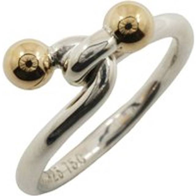 Womens Preloved Knot Ring TwoSphere Design Wo - Silver - Grey - One Size