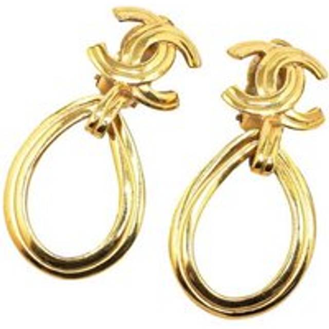 Womens Preloved Goldtone Drop Earrings Wo - Metallics - One Size
