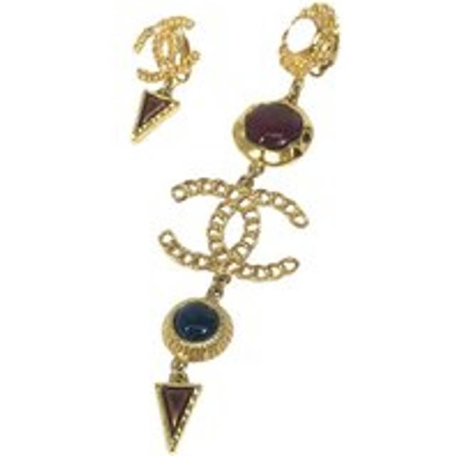 Womens Preloved inspired MultiStone Drop Earrings Wo - Gold - Metallics - One Size