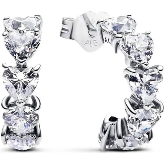 Pandora Creolen Classic Stone 293657C01 - silber