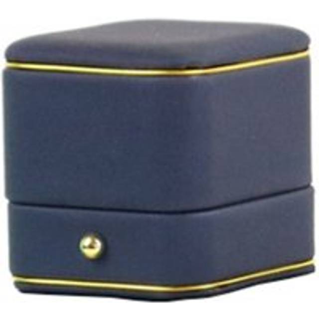 Navy Wedding Ring Box Engagement Valentine Love Birthday Gift Jewelry Charm Bracelet Boxes Packaging Case