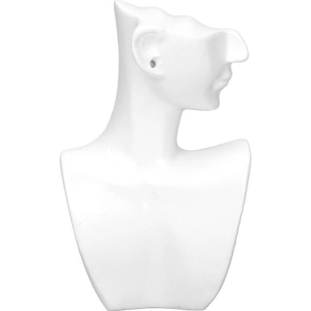 Jewelry Necklace Display Bust Stand Resin Elegant Chains Bust Display Holder Tower for Earrings