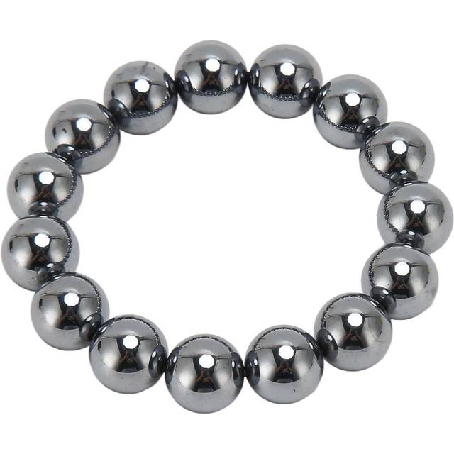 14mm Terahertz Stone Bracelet Promote Circulation Round Beads Chian Bracelet for Women Men