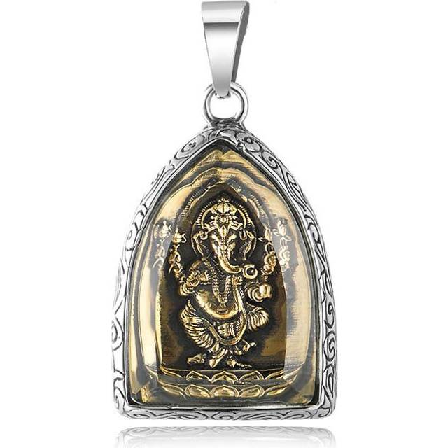 Elephant Buddha Pendant Titanium Steel High Hardness Exquisite Texture Ganesha Pendant for Men Women
