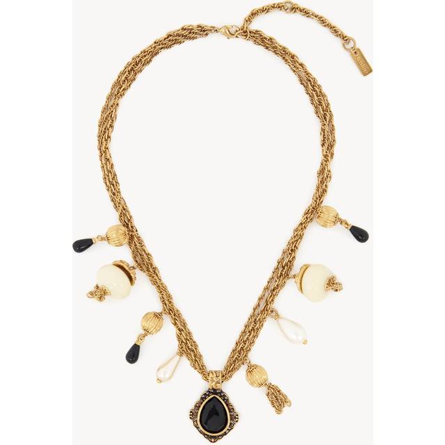 CHLOÉ The Chloé Antique Pearls necklace Gold Size OneSize 100% Brass