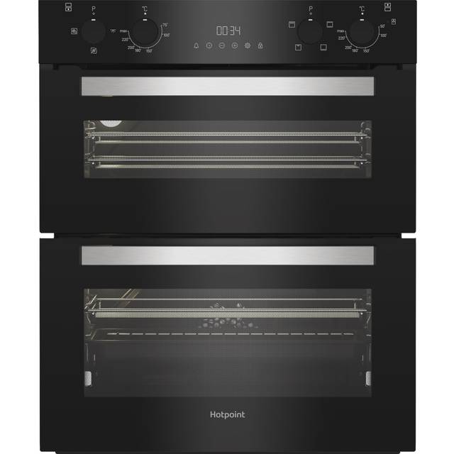 Hotpoint DUH12G1B Built Under Electric Double Oven in Black 48 38L