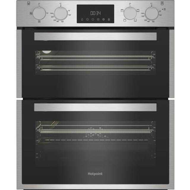 Hotpoint DUH10DIX Stainless Steel Built Under Electric Fan Double Oven