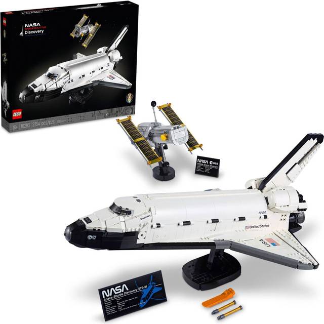 LEGO Icons NASA Space Shuttle Discovery 10283 Model Building Set - Spaceship Collection with Hubble Telescope  Detailed Display for Home or Office Dec