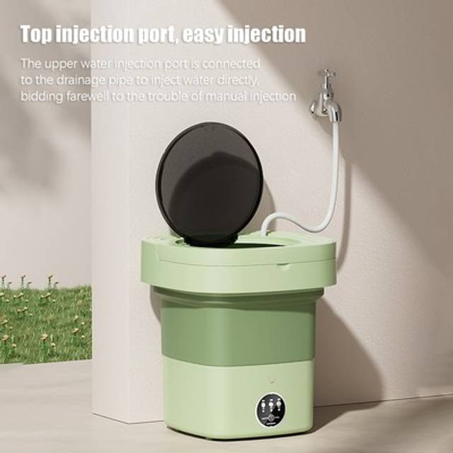 Hg 8l Portable Mini Washing Machine With Foldable Spin Dryer 1