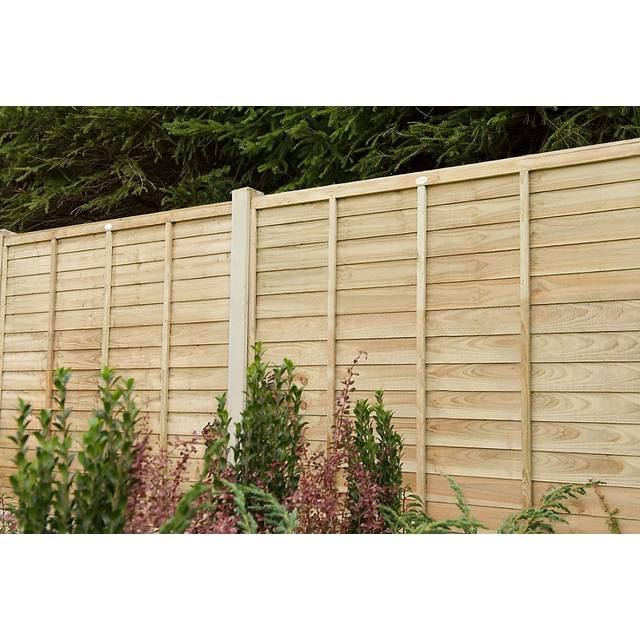 Forest Garden 6Ft X 5Ft (1.83M X 1.52M) Pressure Treated Superlap Fence Panel - Pack Of 3 - One Size