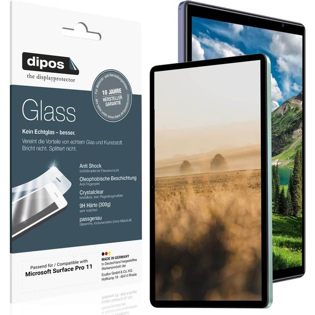 2x screen protector for microsoft surface pro 11 flexible glass 9h dipos