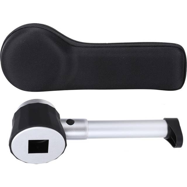 10x Portable Pocket Led Mini Magnifier Loupe Magnifying Glass With Scale For