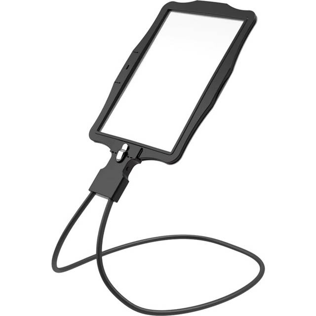 5X Hands Free Magnifying Glass for Reading Magnifier with 50 LED and Switchable Lens Seniors Repair Sewing Newspaper