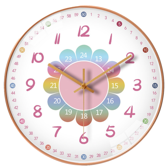 Clock Wall Clock Living Room Home Cartoon Early Education Clock