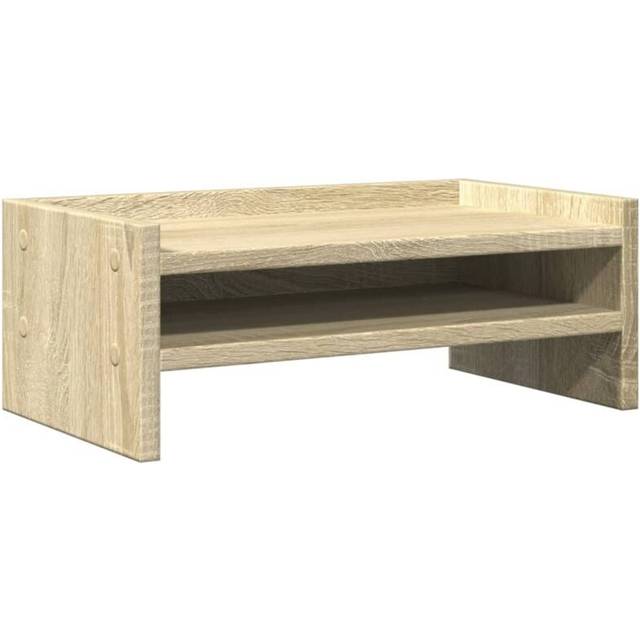 vidaXL Monitor Stand Sonoma Oak 42x24x16 cm Engineered Wood - Brown