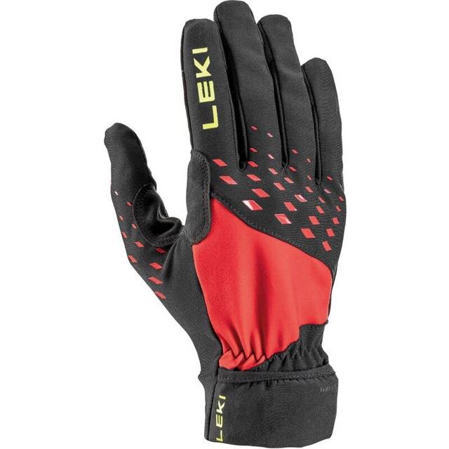 Leki Ultra Trail Storm - Löparhandskar Black / Red / Neon Yellow 6