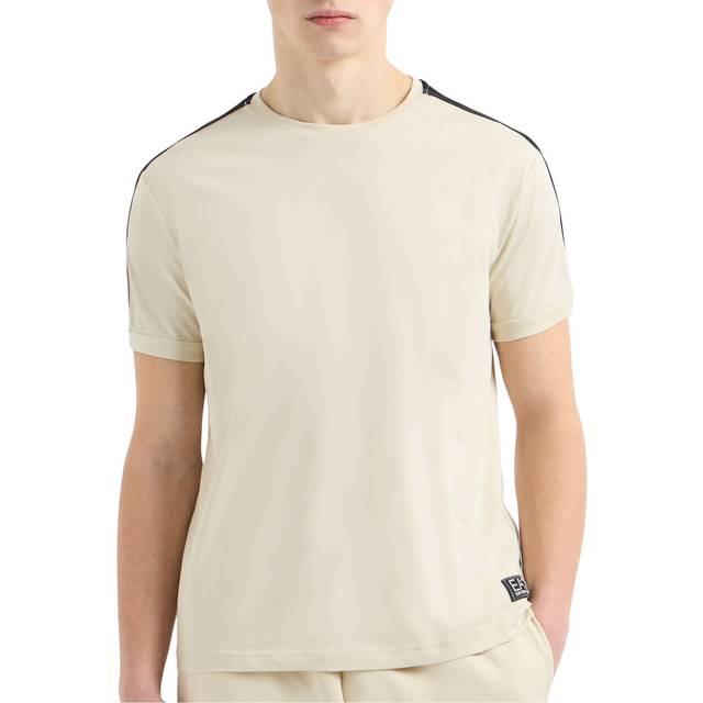 EA7 Emporio Armani Tape T Shirt Beige