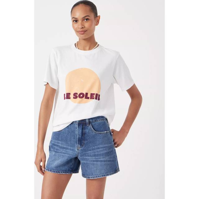 HUSH Le Soleil Graphic T-Shirt, Ecru