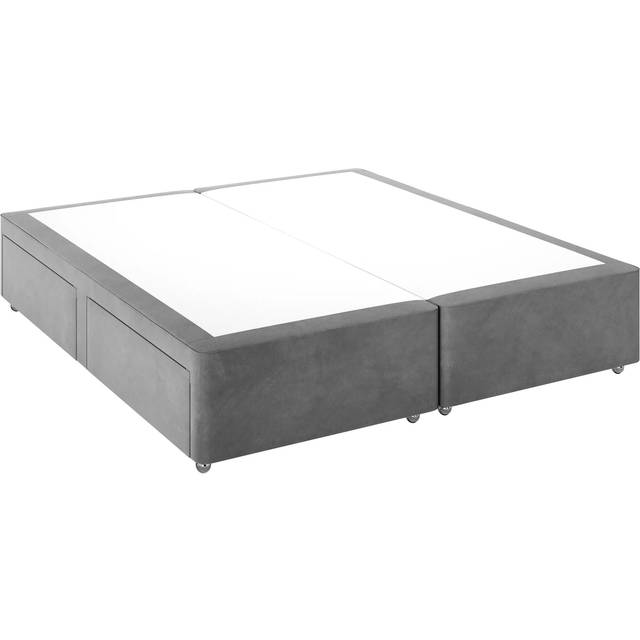 John Lewis Non-Sprung Upholstered 4 Drawer Divan Base, Super King Size