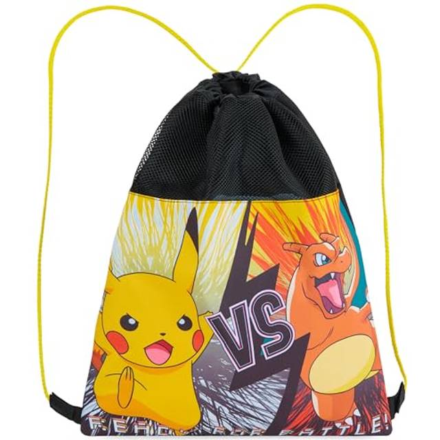 Pokemon Kids Drawstring Bags - Pikachu Swimming Bag  School  Sports  P