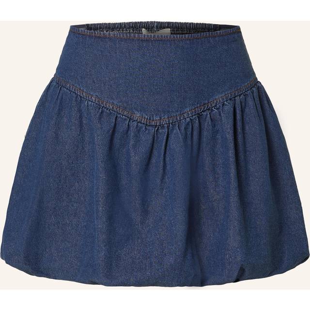 Neo Noir Solar Denim Balloon Skirt Dam Korta Kjolar Stl. 42 - Från Magasin - Blue (42)