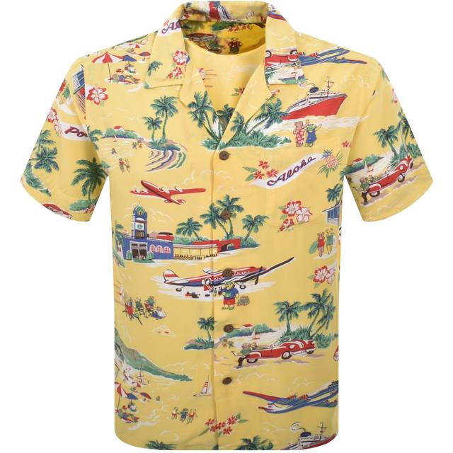 Polo à motif - Jaune - XL
